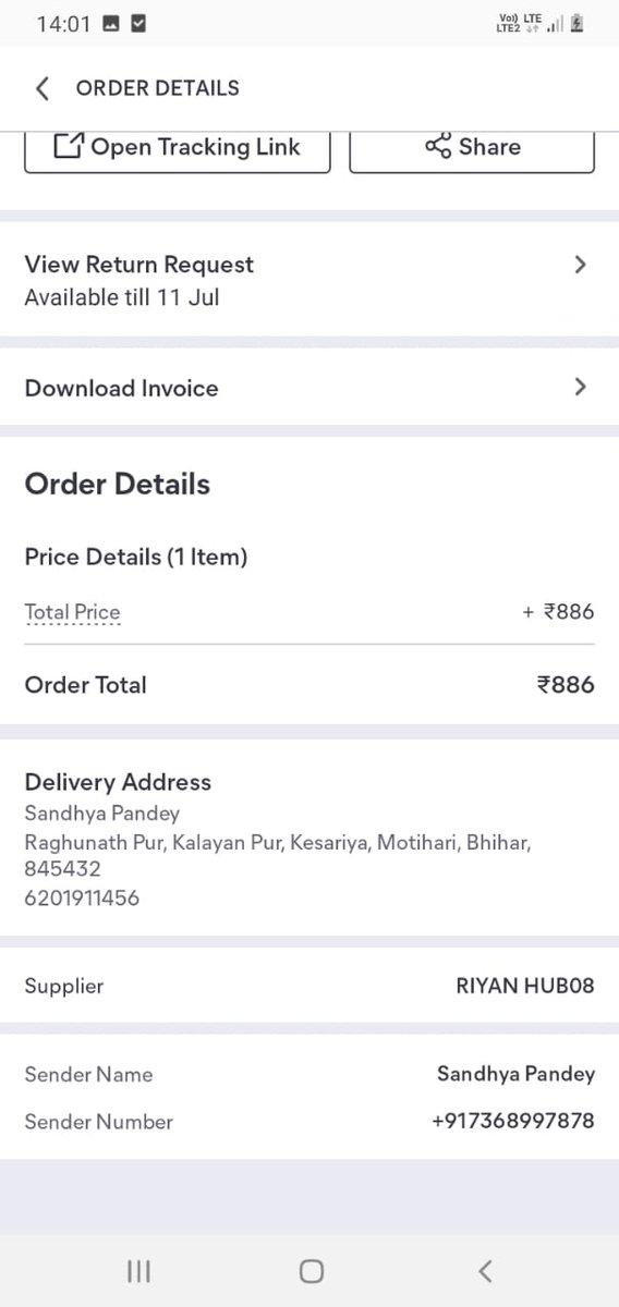 PriyanshuP41's tweet photo. @Meesho_Official इतना फ्रॉड नहीं देखा मिस मैच प्रोडक्ट भेजा और वापस नहीं ले रहा https://t.co/hRBrJfY5jl