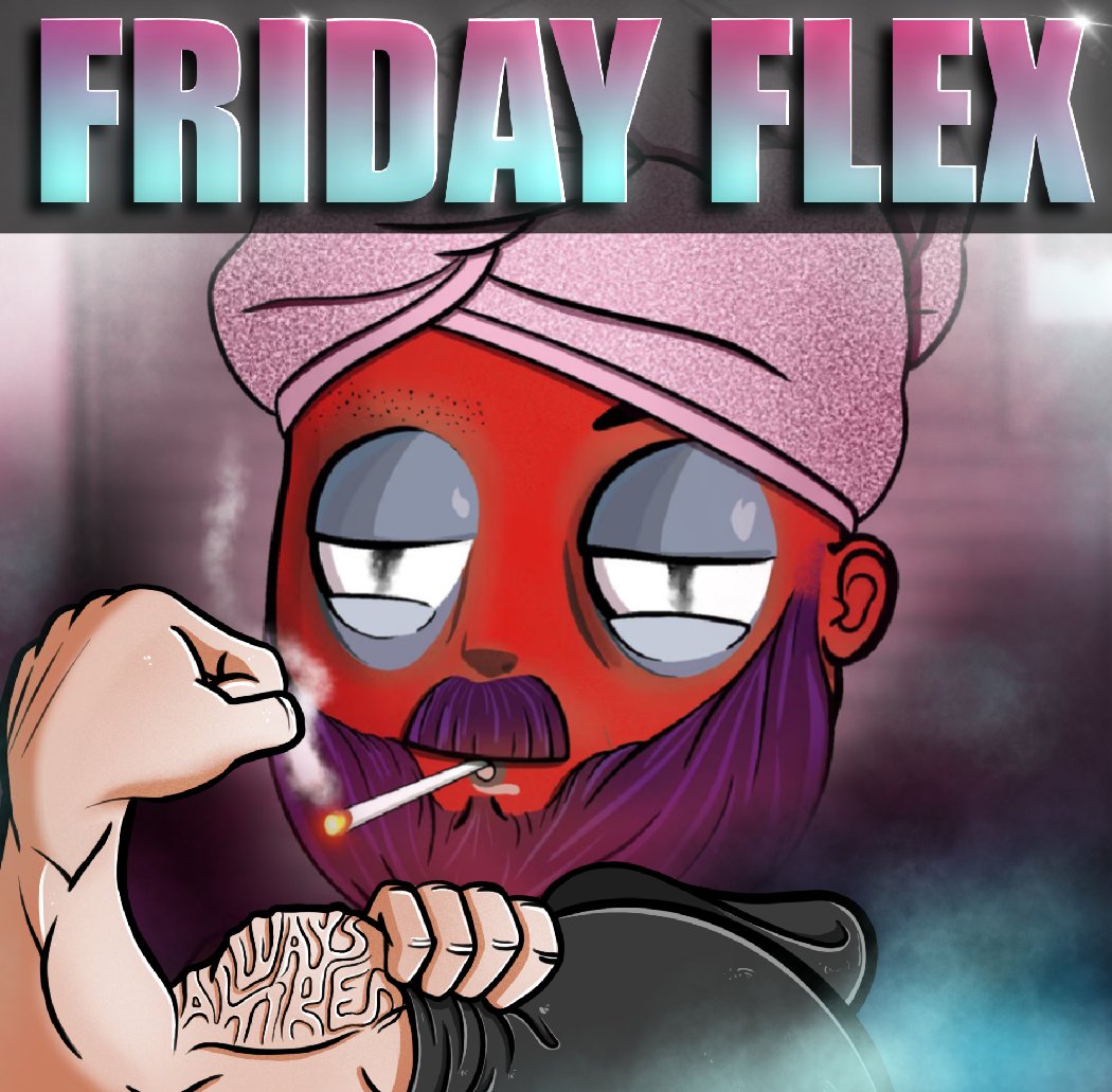 It's #FlexFriday time to show off the #SleepyHeads seems like I forgot to use sunscreen on my face over the holiday. Enjoy your weekend 💪💪💪