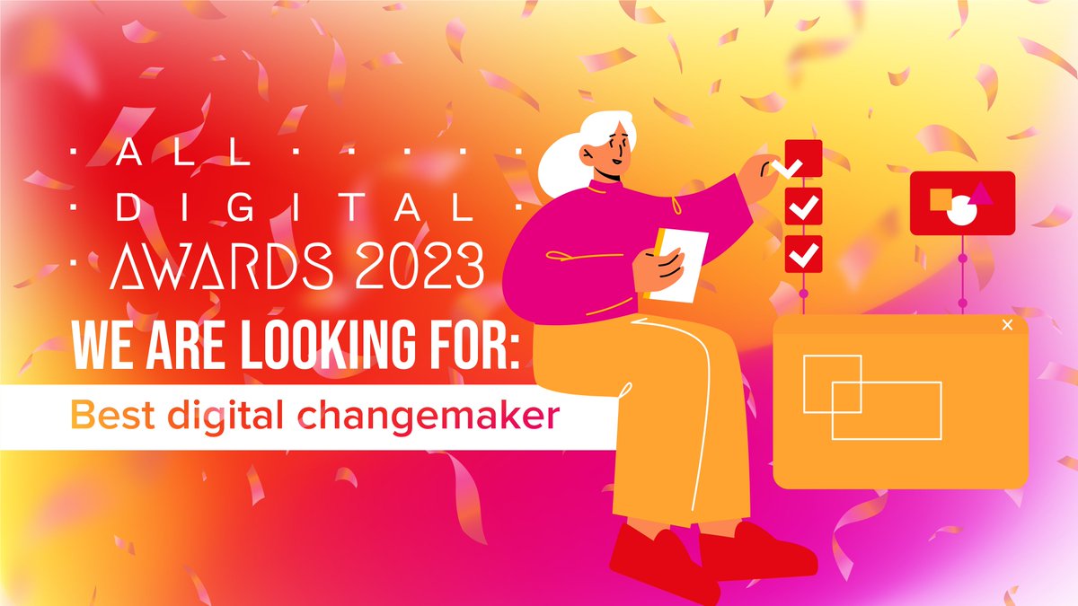 AllDigitalEU's tweet photo. 📣 #ADAwards nominations are OPEN! 🏆
Are you passionate about transforming society with digital tools? 💻
Nominate the Best Digital #Changemaker for a chance to win a trip to Zagreb for the #ADSummit2023! 🛫
Deadline: 14 July.🔗 https://t.co/OJ8GpBJi1n
#DigitalChangeMaker https://t.co/J3qVzQYiAU