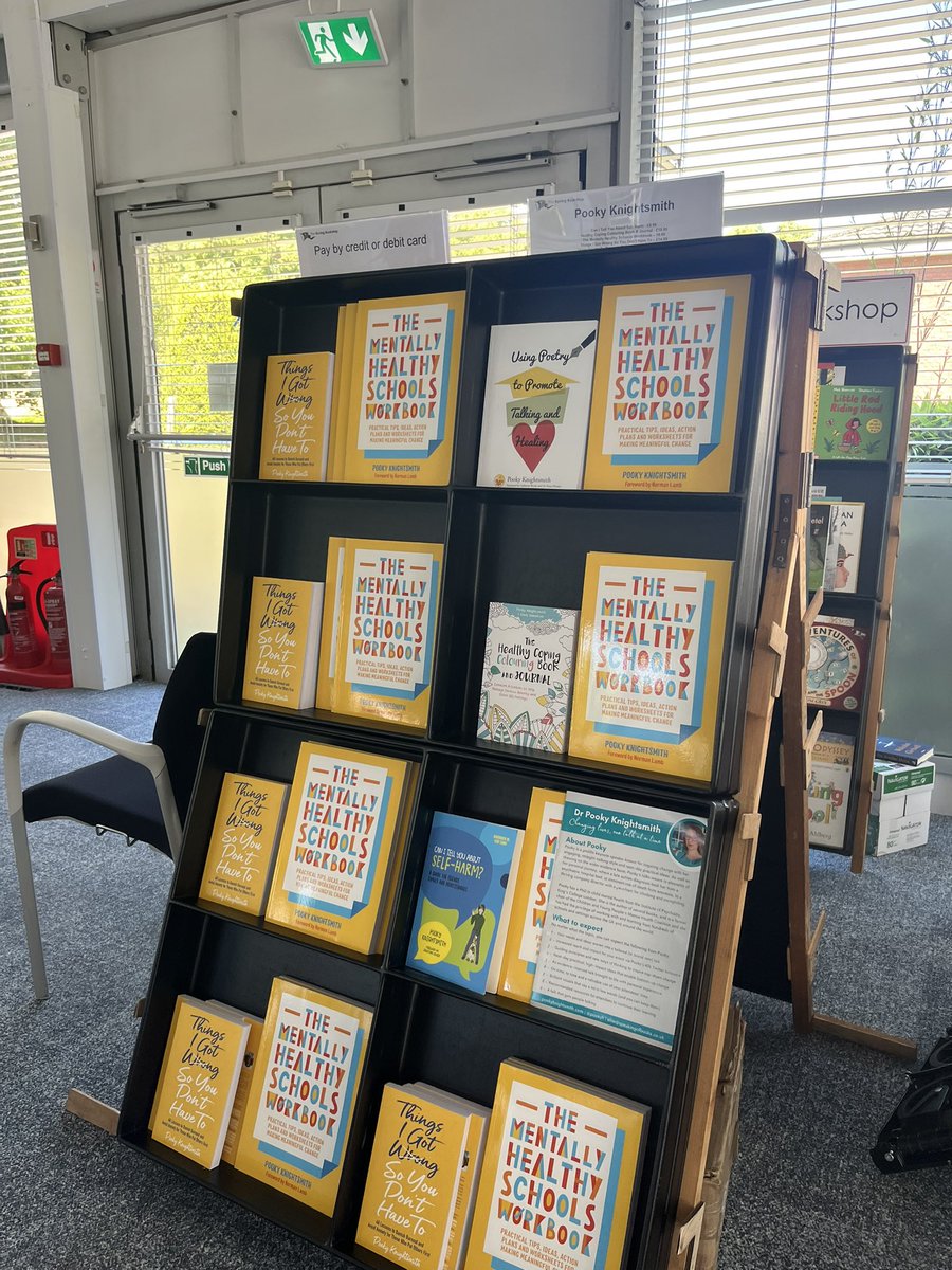 SpeakingofBks's tweet photo. Great to have @RovingBookshop and @robmcaulay here in @hantsconnect SEND Conference today @ArkCentre - they have a great stock of books including lots by one of the brilliant keynote speakers @PookyH https://t.co/JeARITolwL