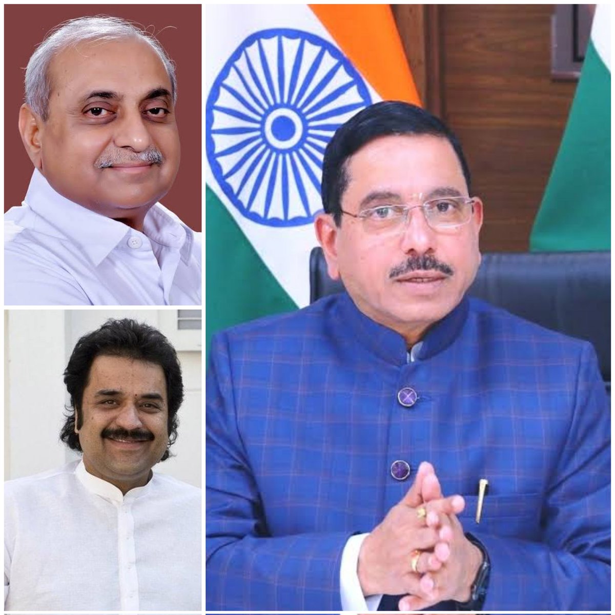 RahulKaswanMP's tweet photo. केन्द्रीय मंत्री श्री @JoshiPralhad जी को राजस्थान प्रदेश चुनाव प्रभारी तथा गुजरात के पूर्व उप मुख्यमंत्री श्री @Nitinbhai_Patel जी व पूर्व सांसद श्री @bishnoikuldeepजी को सहप्रभारी नियुक्त किये जाने पर हार्दिक बधाई व शुभकामनाएं! https://t.co/pUhMMQ4MVl