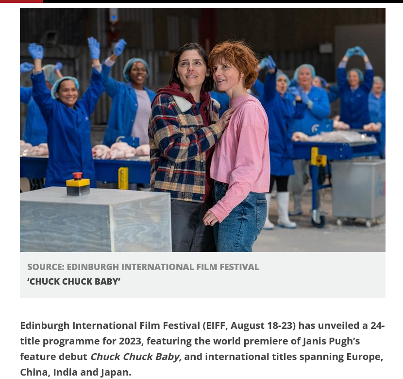 Anne Beresford (@anneberesforduk) on Twitter photo Very chuffed indeed: #ChuckChuckBaby by @janis_pugh will be at <a href="/edfilmfest/">Edinburgh International Film Festival</a> Thanks to <a href="/BFI/">BFI</a>, <a href="/BBCFilm/">BBC Film</a> <a href="/FfilmCymruWales/">Ffilm Cymru Wales</a> and all who helped make the film happen. <a href="/ArtemisiaFilms/">Artemisia Films</a> <a href="/adpartridge1/">Adam Partridge</a> Very chuffed indeed: #ChuckChuckBaby by @janis_pugh will be at <a href="/edfilmfest/">Edinburgh International Film Festival</a> Thanks to <a href="/BFI/">BFI</a>, <a href="/BBCFilm/">BBC Film</a> <a href="/FfilmCymruWales/">Ffilm Cymru Wales</a> and all who helped make the film happen. <a href="/ArtemisiaFilms/">Artemisia Films</a> <a href="/adpartridge1/">Adam Partridge</a>