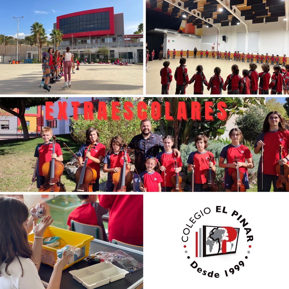 ColegioEP's tweet photo. 📌 Este año; 𝗺á𝘀 𝗱𝗲 250 𝙖𝙡𝙪𝙢𝙣𝙤𝙨 𝙮 𝙖𝙡𝙪𝙢𝙣𝙖𝙨 de distintas etapas han participado en alguna de las opciones artísticas, musicales, deportivas o tecnológicas incluidas en la veintena de propuestas extraescolares del centro. El programa del próximo curso; en marcha. https://t.co/3O5O4whpMV