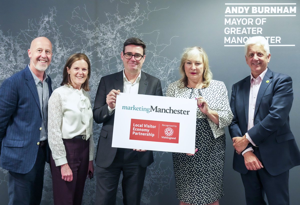 We were delighted to welcome CEO of VisitBritain, Patricia Yates, to Greater Manchester this week for important discussions with key stakeholders and partners, and to ratify our Local Visitor Economy Partnership status during a meeting with Mayor Andy Burnham.