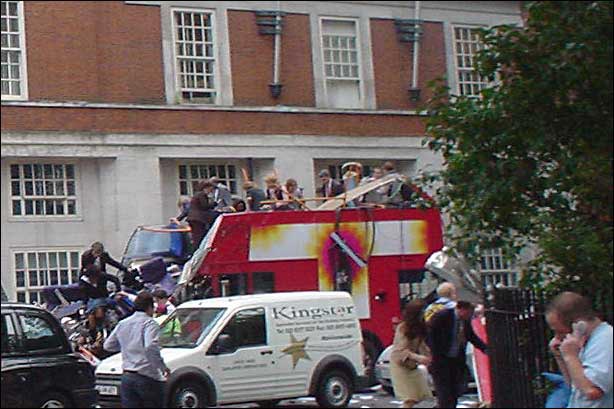 <a href="/DemeryUK/">D.Emery</a> BBC should be held responsible for terrorising the British public with their coverage of a fictional training scenario as real. BBC Panorama predicted it, Peter Power said a terror drill on the day that went "live". Bus next to a controlled demolition van. #LondonBombings