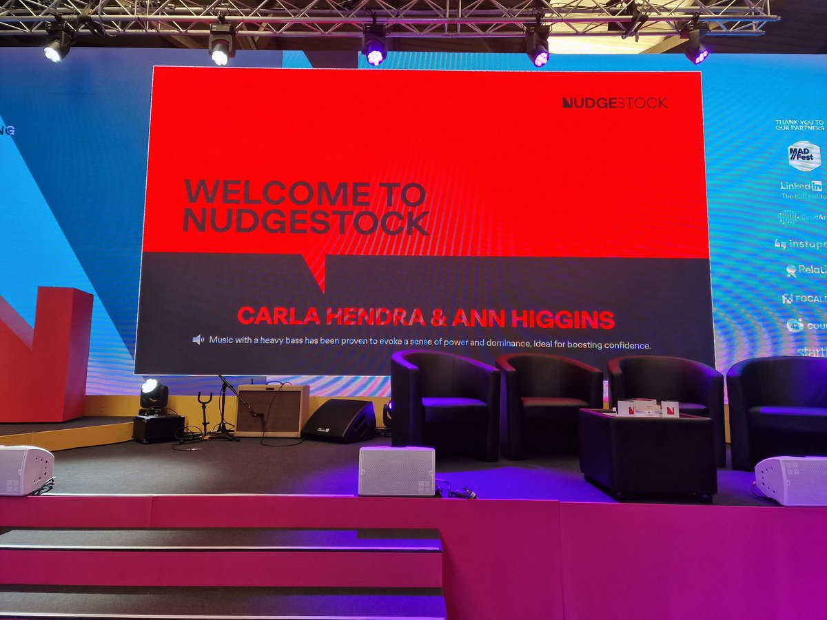 Fantastic event and festival of #behaviouralscience so much to learn 🤯 #nudgestock2023