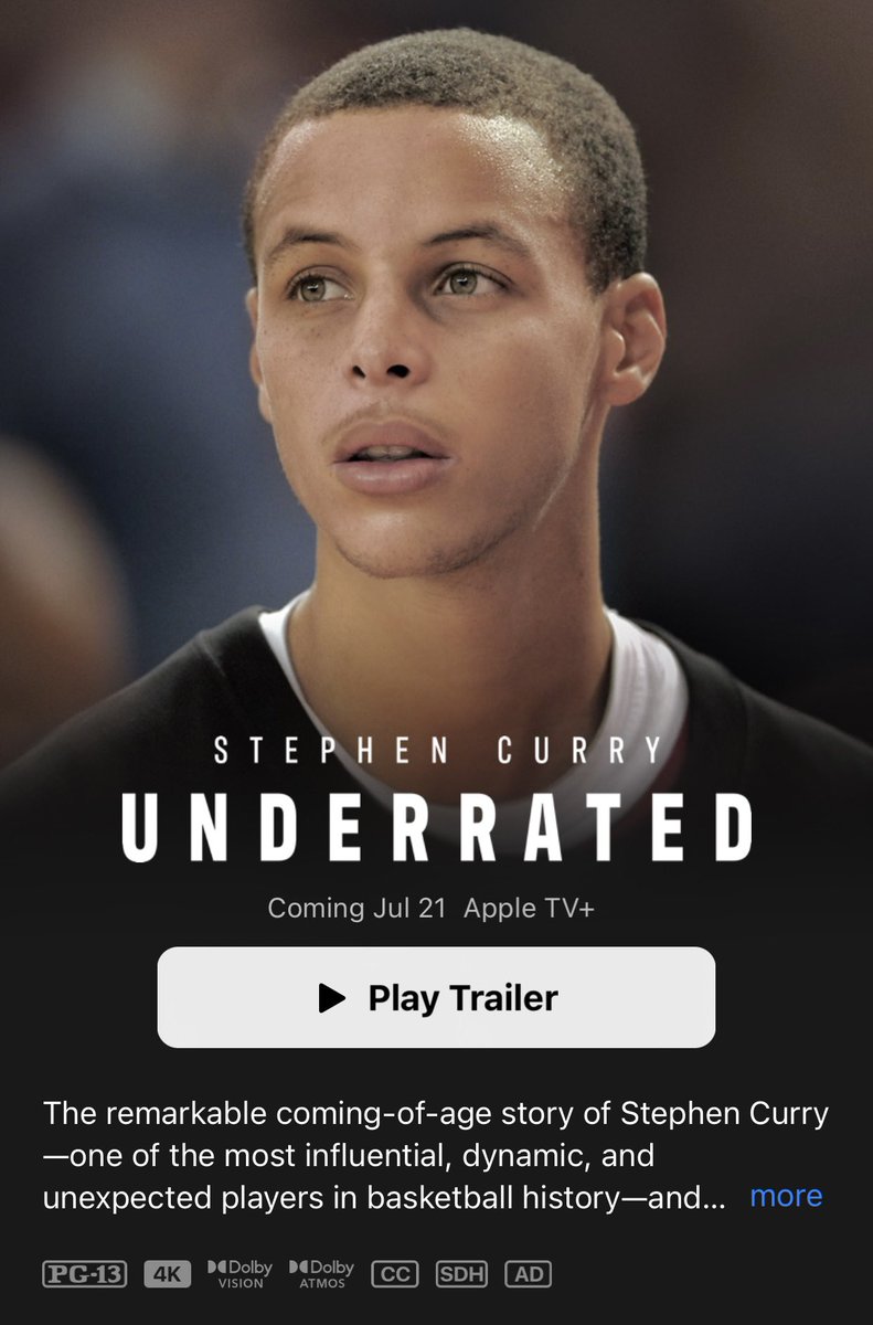 Megg3989's tweet photo. @Teezea2xx @BandwagonSp0rts @NBA2K @NBA @2K I’m saying in all these years, that’s the best they could do for Curry? The man needs a solo, only option, cover recognition at some point before he retires and gets a legend cover. In the meantime, we can all watch Underrated (releasing July 21st) 😎 https://t.co/0Y3FWud1bi