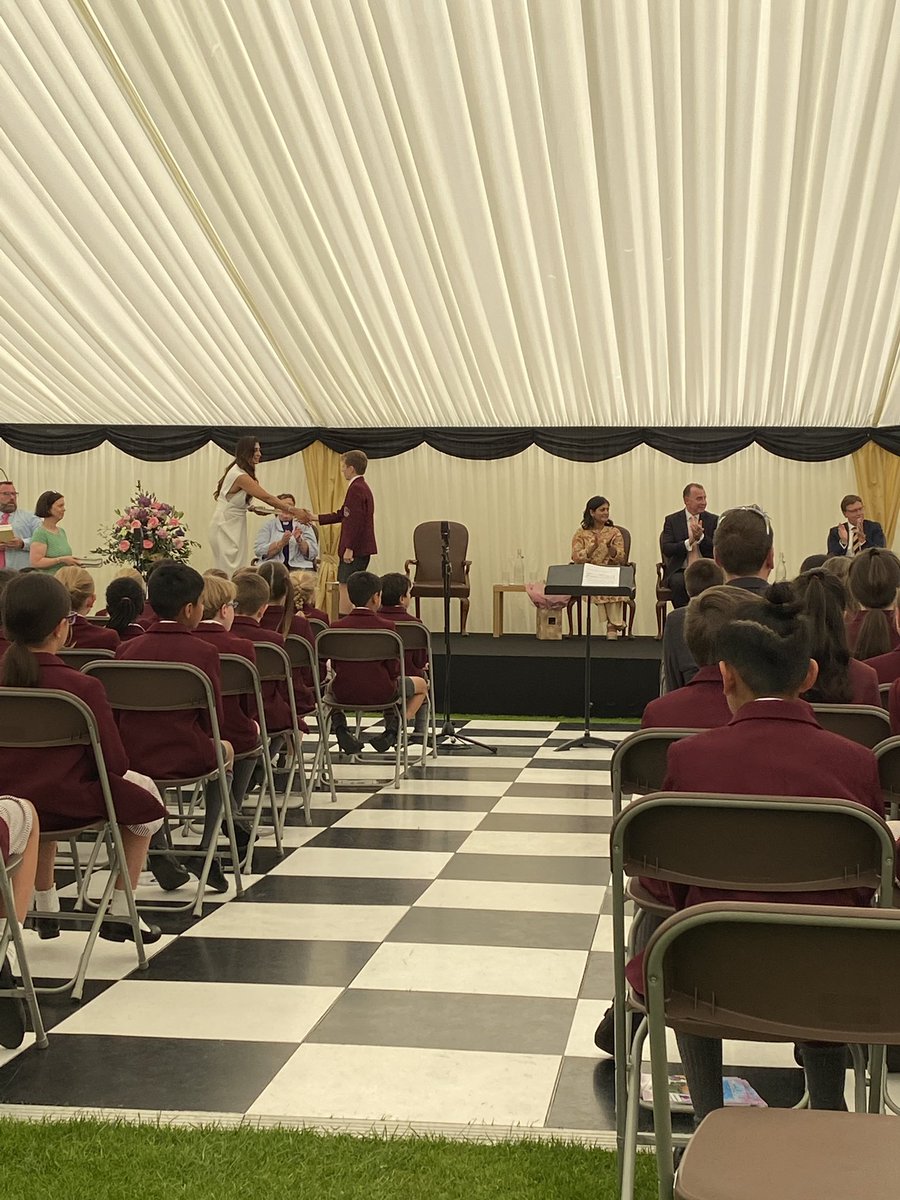 CaterhamPrep's tweet photo. And that’s a wrap! Prizegiving 2023! What a year, couldn’t be prouder of everyone. Thank you @LeahChowdhry for sharing your story #weareinspired Have a wonderful summer break! #mycaterham https://t.co/Ytbcf3Kdn1