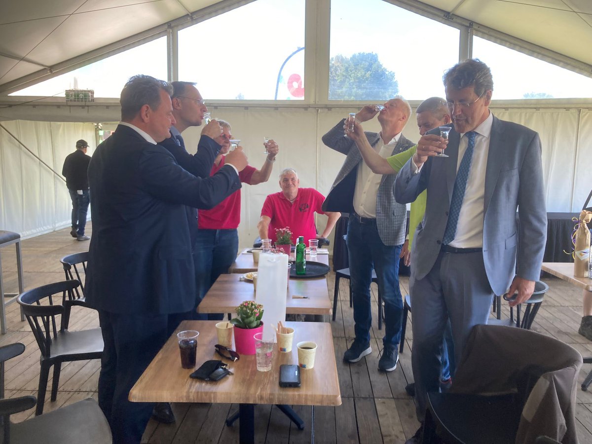 Vanmorgen ontvangst bij het jaarlijkse evenement het Zuidenveld, dit jaar in #nieuwweerdinge. Ondanks de storm van woensdag ligt het terrein er prachtig bij! #zuidenveld2024