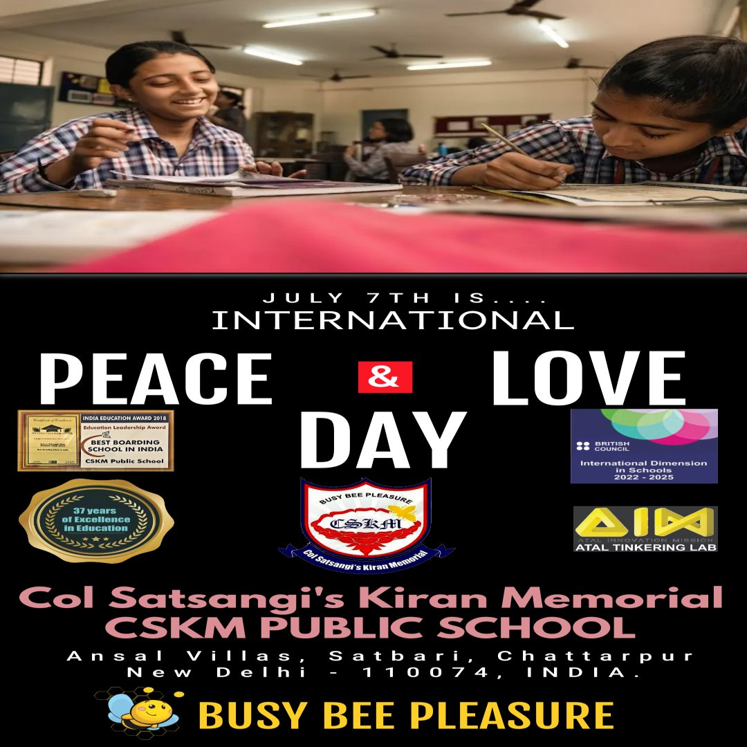 cskmpschool's tweet photo. To bring peace in the world, bring some peace in your mind.
.
.
.
.
#peaceandlove
#busybeescskm
#prideindia
#indiabestboardingschool https://t.co/RQjX5kjPMQ