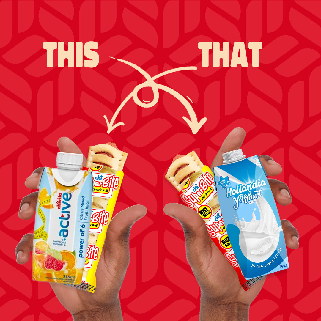 CHILtdSnacks's tweet photo. You just got Superbite, what drink are you pairing it with?  Hollandia Yoghurt or Chivita juice?

#July #SuperBite #Beefie #Drink #HollandiaYoghurt #Chivita https://t.co/hZZP7HdSNo