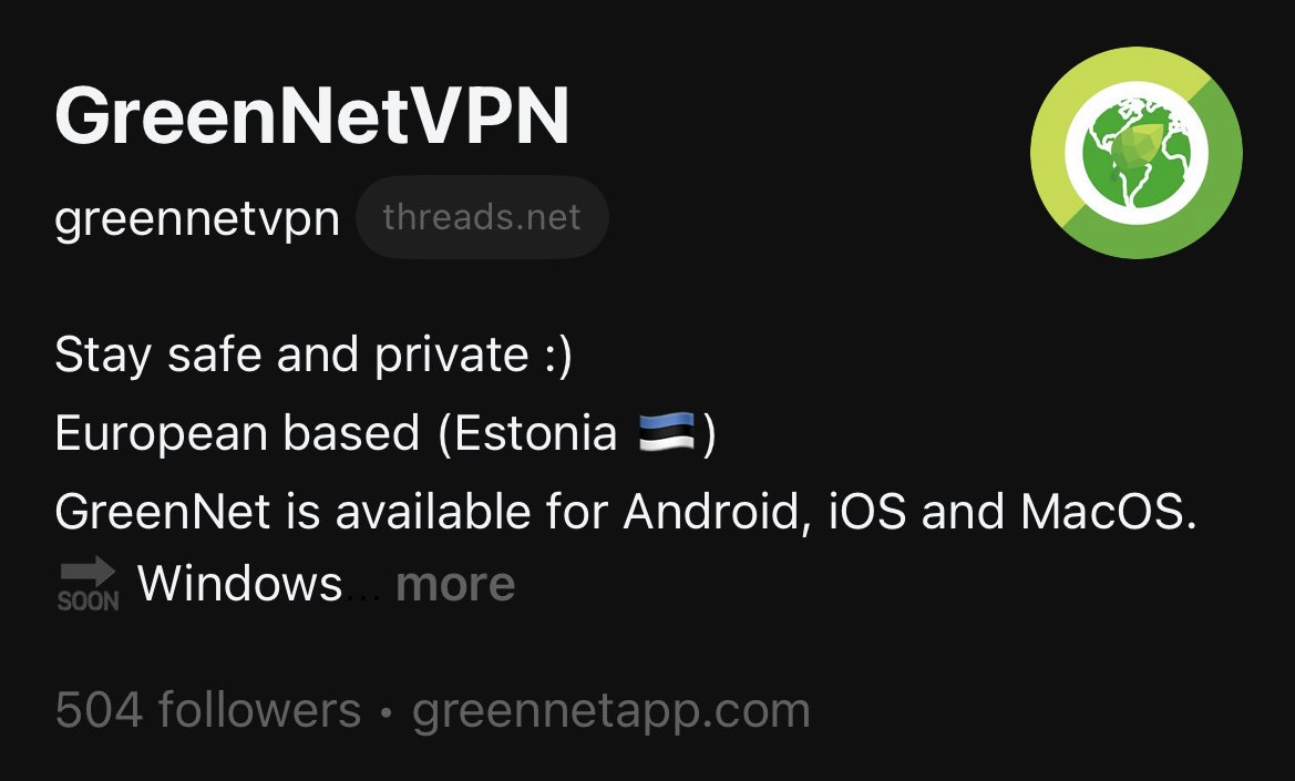 GreenNetVPN's tweet photo. ميتونید در Threads هم ما رو دنبال کنید💚

https://t.co/Y62qBaUu0M https://t.co/1YeunM0JE1
