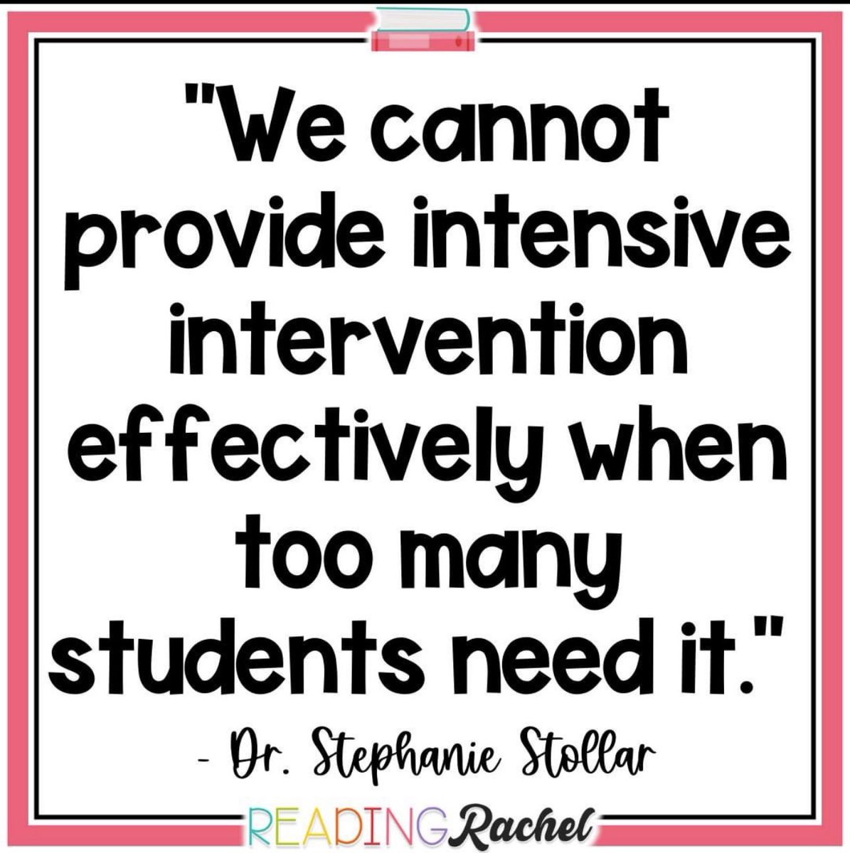 #facts
“We can’t intervene our way out of a tier 1 problem”