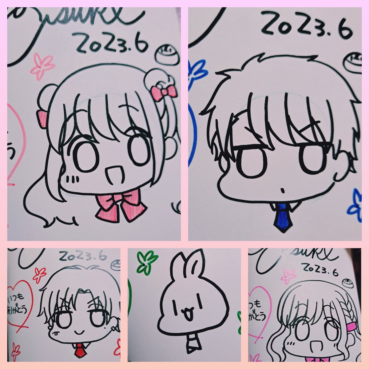 ちゃおで大活躍中の小倉あすか先生(@oguasu0401 )からサイン本全部や超貴重な生下絵や色々いただきました🥺💕サインのところ全キャラ描いてくれて嬉しい…!✨私がレトロゲーム好きだと知ってパックマングッズまで送ってくれました🙏✨おぐあす先生ありがとうございます✨🙏