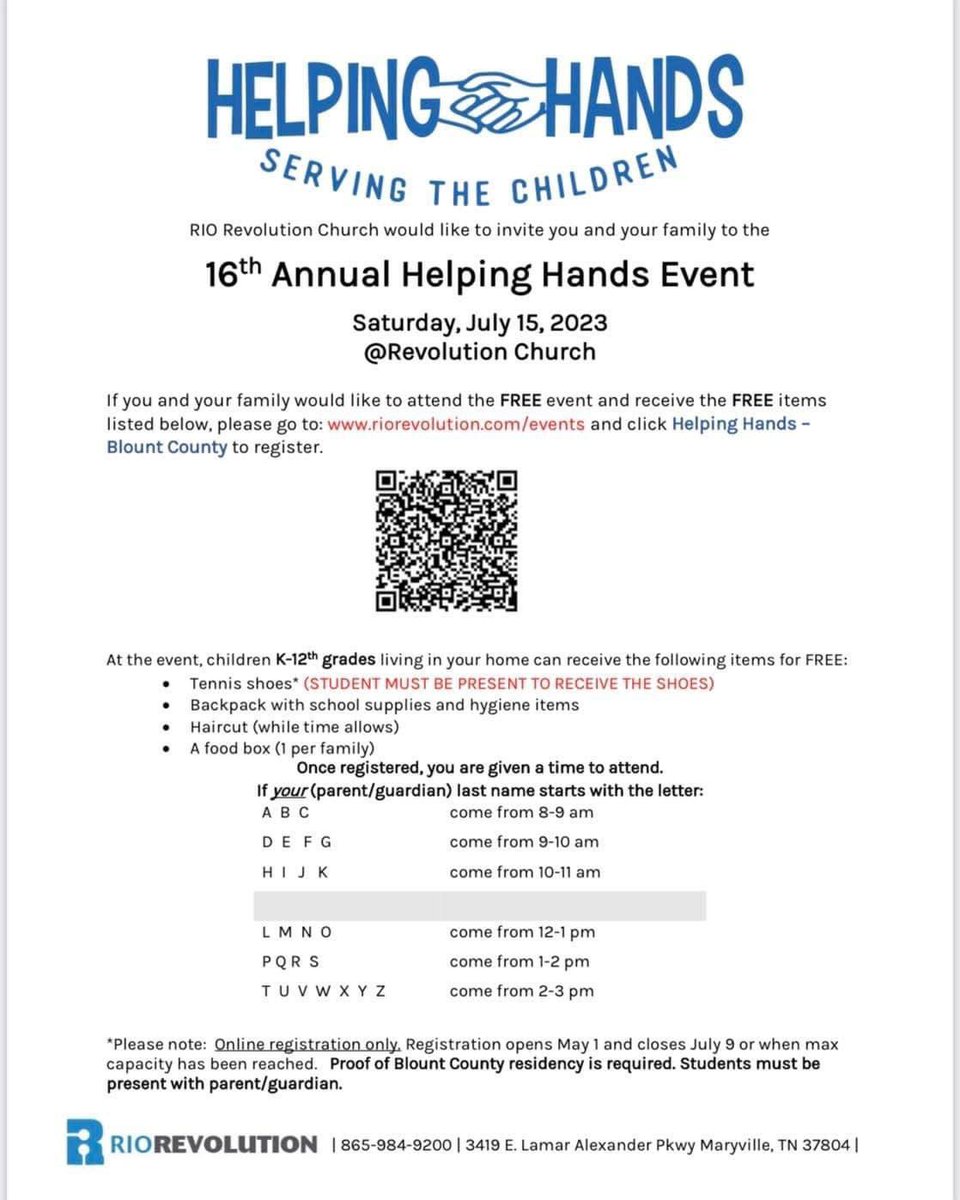 PalmersMonsters's tweet photo. Eagleton families, check out this awesome opportunity for you and your family courtesy of @RIORevolution! #eessoars https://t.co/ZvD34GKzLA