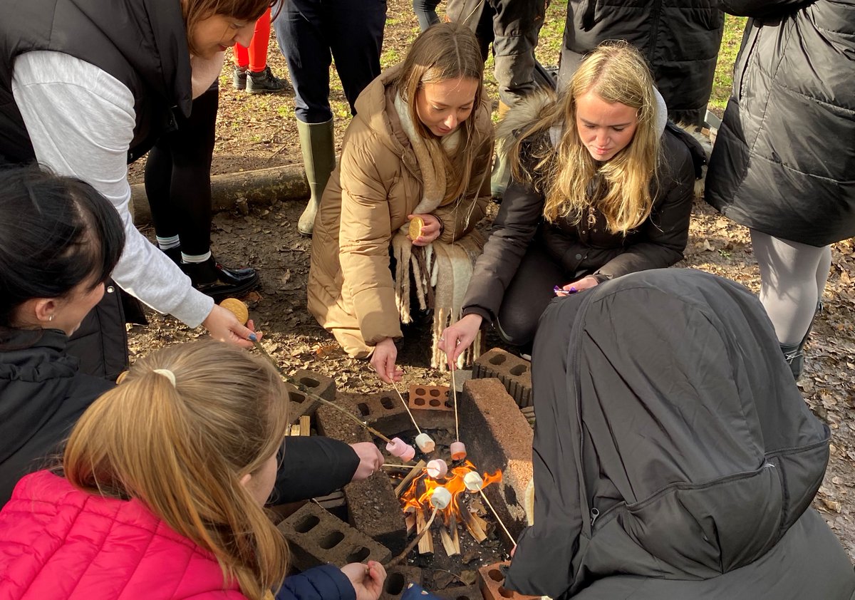 To celebrate #WorldChocolateDay, make the most of outdoor learning! 🍫

Teach pupils to make a fire safely, whittle a twig and toast marshmallows dipped in chocolate! 😋

Learn more about our Primary PGCE programme here👇

🔗 shorturl.at/sIQTV