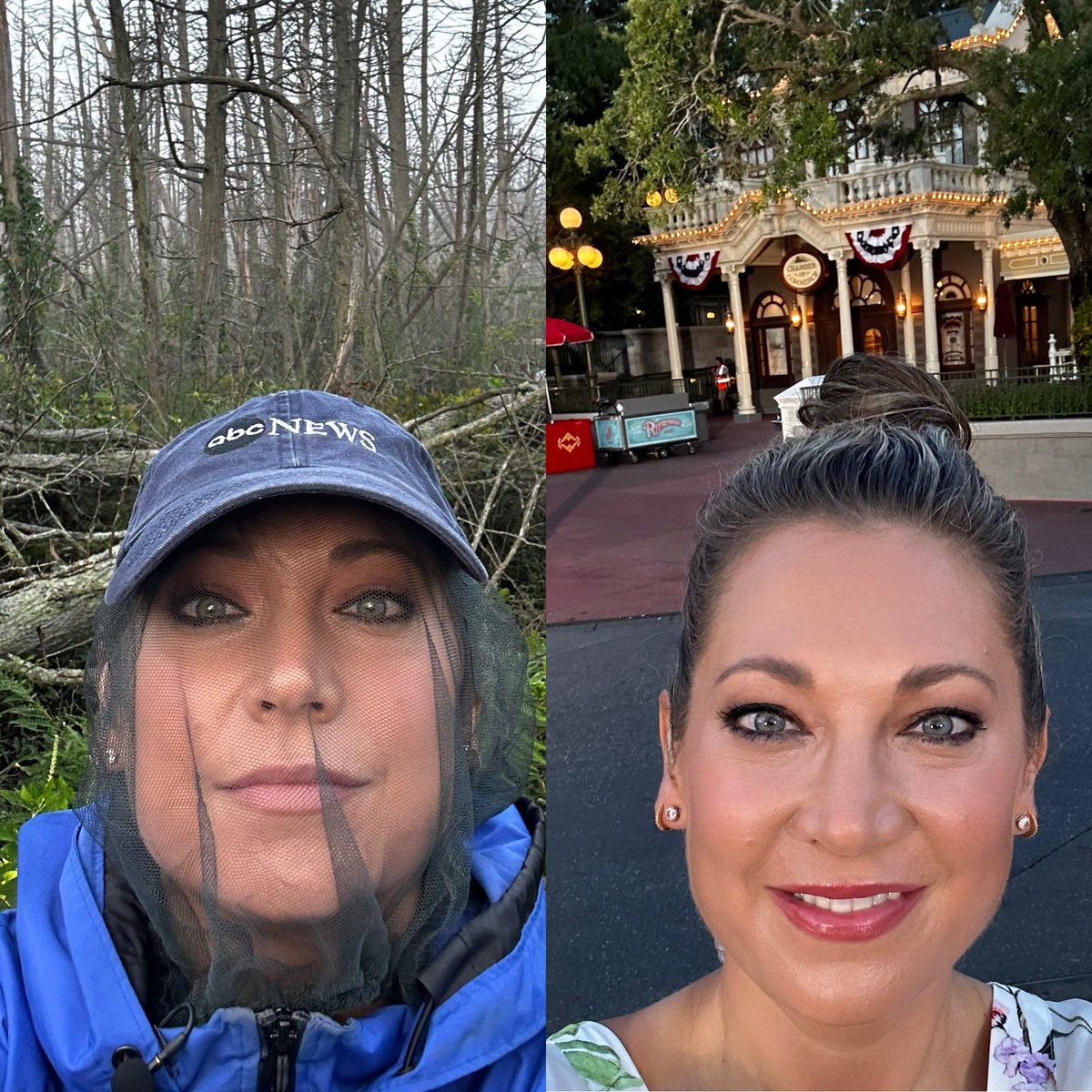 Ginger_Zee's tweet photo. 24 hours and quite the difference 🙌 see you all at our culmination of main street USA celebration on @GMA at @WaltDisneyWorld https://t.co/j4JcvLt71C