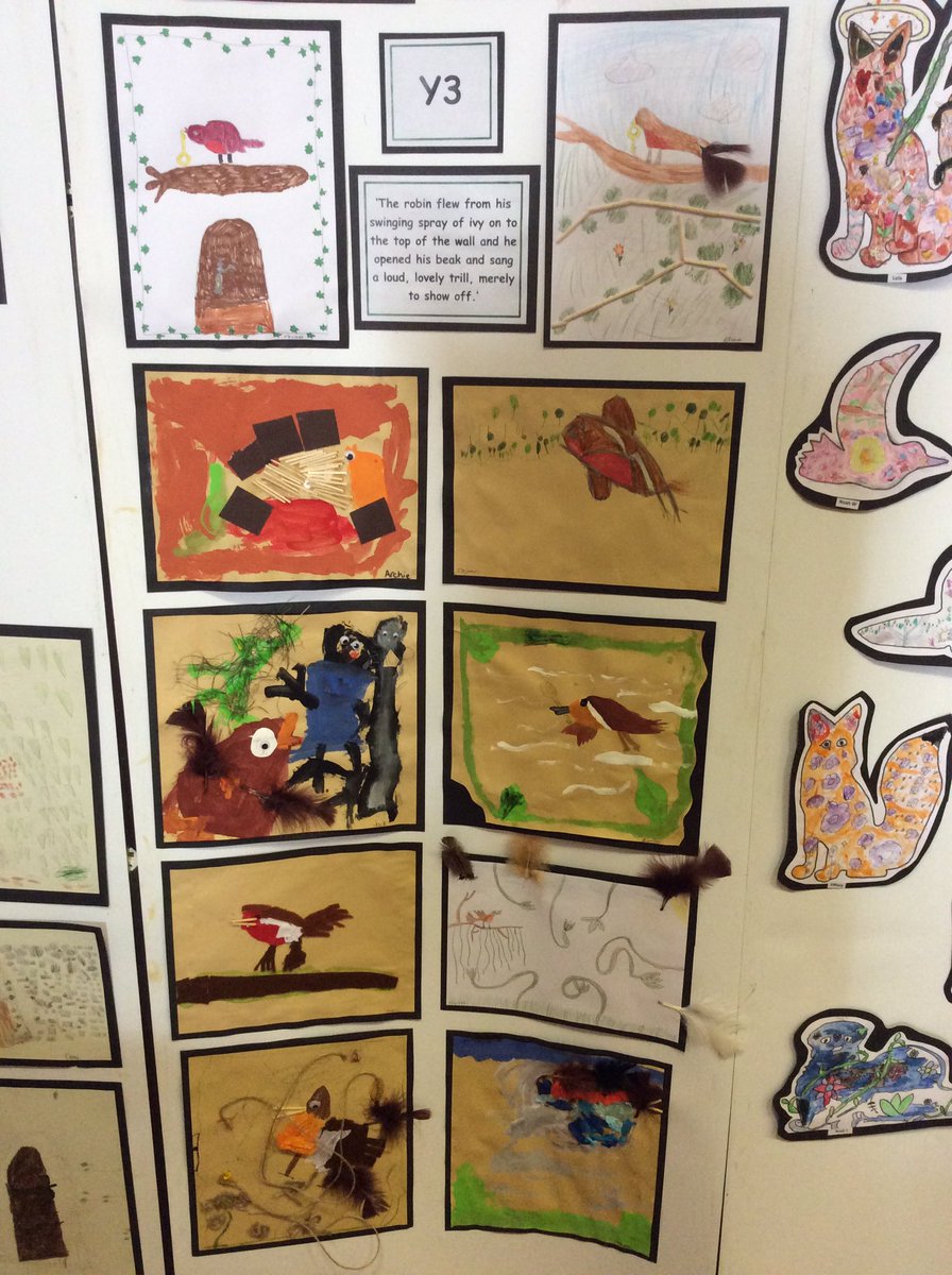 Year 3 looked closely at the robin from The Secret Garden in their artwork for #HETLiteraryFestival I think you’ll agree that they’ve all shown their individuality with their individual pieces. 😃