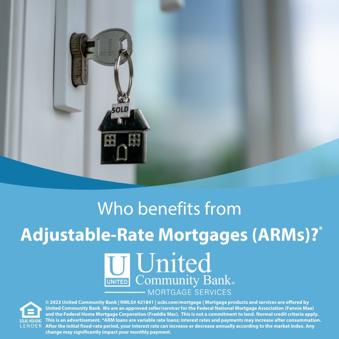 dougschoonmaker's tweet photo. An adjustable–rate mortgage (ARM) could be a great option if you'll only stay in a property for a few years, you anticipate your income to rise, or you plan to refinance in the next few years. Give me a call today to see if an ARM is right for you! https://t.co/YvgKH4b8Z4