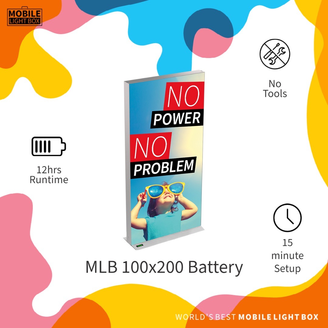 mobilelightbox's tweet image. Captivate your target audience anywhere! This freestanding BIG boy is 6.5ft tall and can impress anyone for upto 12hrs on one charge.
bit.ly/MLB12B

#mobilelightbox #display #battery #fabric #illustration #instagood #tradeshow #digitalprinting #sustainable