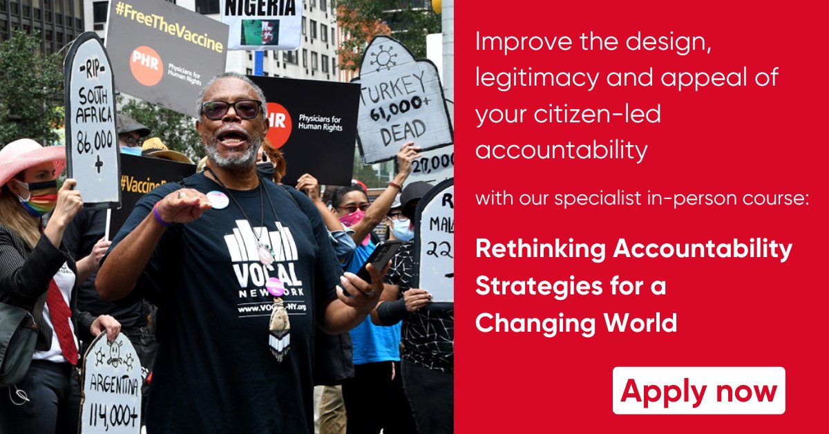 How do citizens hold authorities to account❓ Our course 'Rethinking #Accountability Strategies for a Changing World' will help you understand citizen-led accountability👉ids.ac.uk/specialist-sho…