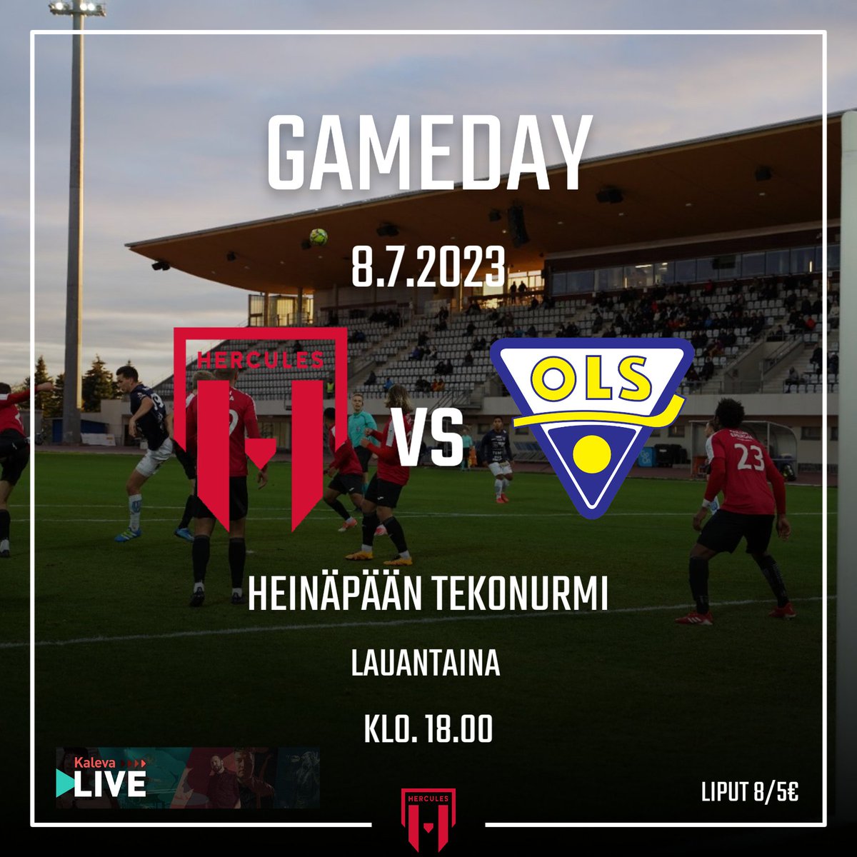 JSHercules's tweet photo. Huominen Oulun derby nähtävissä myös Kaleva Livestä! Tervetuloa Heinäpäähän!
#jshercules | #kakkonen https://t.co/Weo6yj2m8n