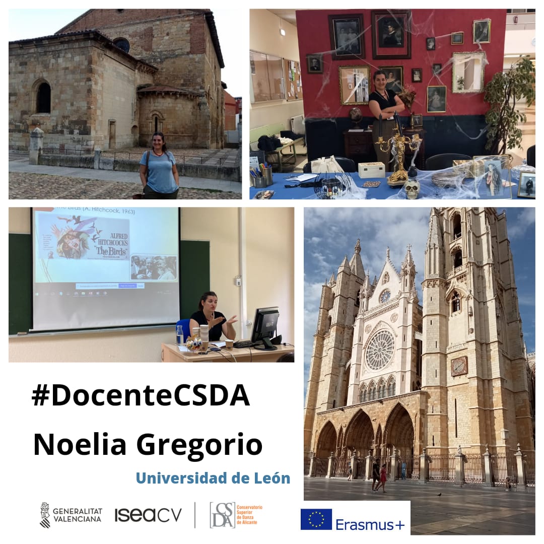CSD_ALICANTE's tweet photo. La #DocenteCSDA de inglés, Noelia Gregorio, ha disfrutado de unos días "terroríficamente" interesantes en la Universidad de León, como ponente y comité organizador del Congreso sobre Gótico y Folklore en las Américas FOGO 2023 ¡Deseando preparar la siguiente edición!
@DIseacv https://t.co/OK4xAoxmUh