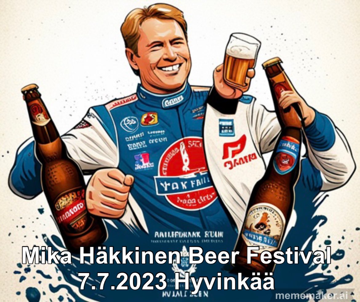 theFieni's tweet photo. Mika Häkkinen Beer Festival, 7.7.2023 Hyvinkää. Sarjassaan 8. olutfestivaali. Maistelussa mm. Martsari 2.0 käsityöläisolut. Ping @riude @MJSaarelainen @hiilinen #MHBF #craftbeer #Martsari https://t.co/DIoJgvzAap