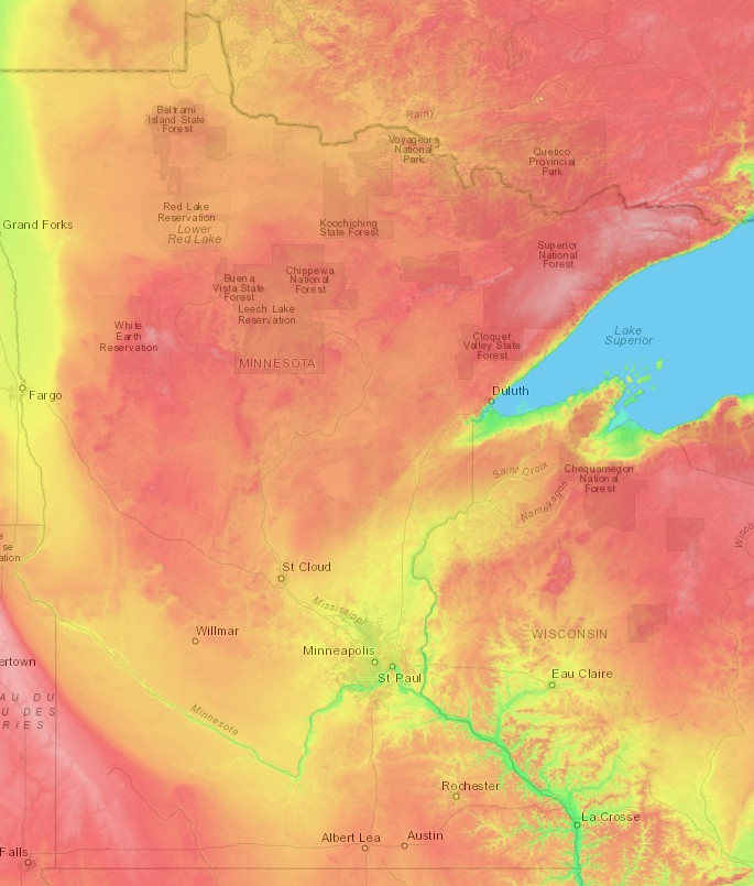 Topographic map of Minnesota
topographic-map.com/map-p1h/Minnes…
#minnesota #map #maps #geography #topography #usa #us #relief #terrain #earth #science #nature