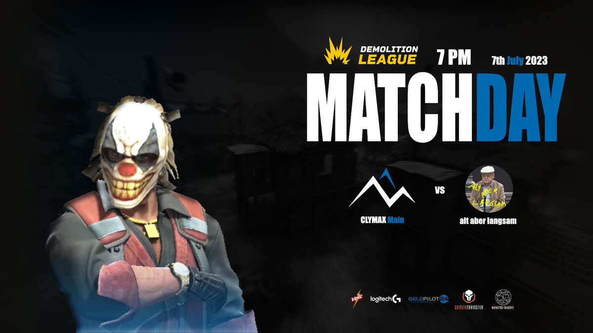 🔥MATCHDAY🔥
🏆 <a href="/Demo_League/">Demolition League</a> 
🆚 #CLX Main vs #AltAberLangsam
⏰ 19:00 Uhr
🎙️ <a href="/cIutch_1/">vawo_clutch</a> 

📺twitch.tv/vawo_clutch
#clymax #climbup #logitech #voltcola #roastedbuddys #geldpilot24 #csgo