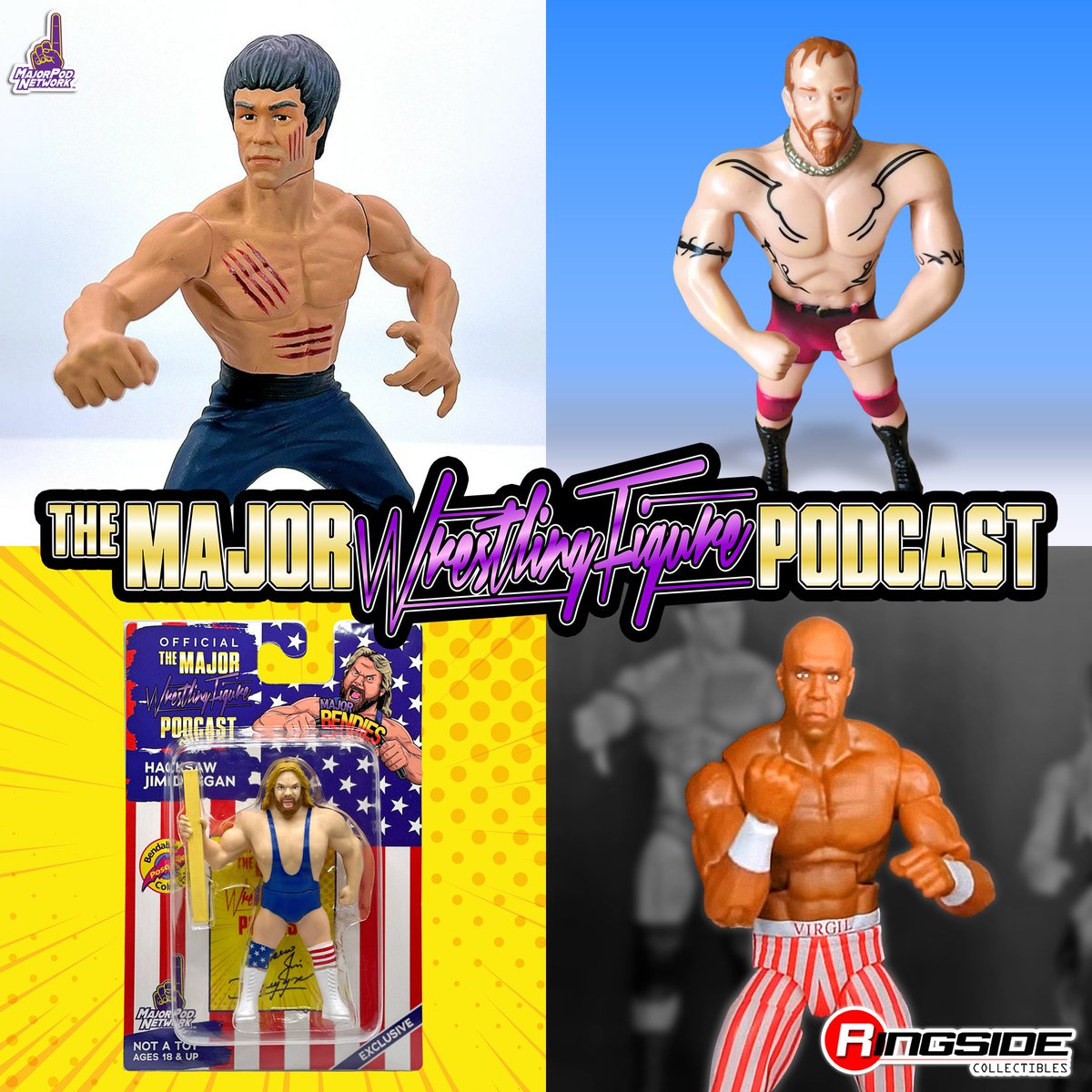 DOWNLOAD THE LATEST EPISODE OF @MajorWFPod! @MajorPodNetwork @TheMattCardona & @MarkSterlingEsq w/ @Myers_Wrestling talk @TheZombieSailor @brucelee, fav Droz, #MajorBendies @RealHacksawJim, @Mattel reveals & more! RT PINNED TWEET ON @MajorWFPod TO ENTER TO WIN @RingsideC PRIZE!