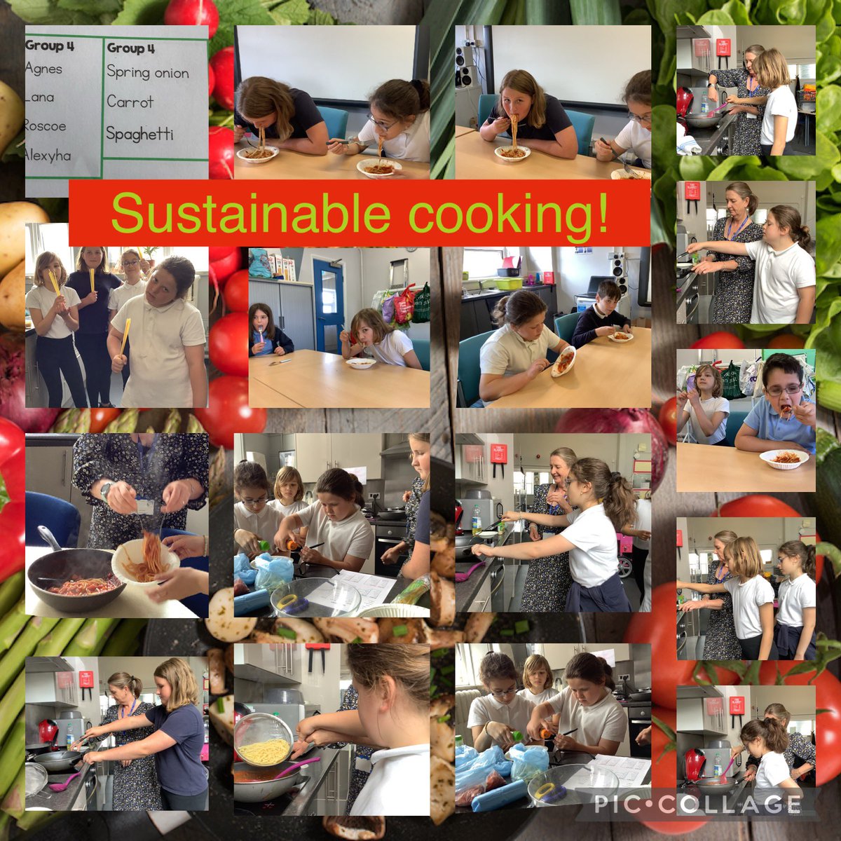 MrsMcDMatthews's tweet photo. It was great to join @MissBoyden and her children yesterday as they worked hard in the kitchen to complete their sustainable cooking challenge! What a lovely day with some very tasty pasta dishes to taste too! https://t.co/LvbPBdpZBI