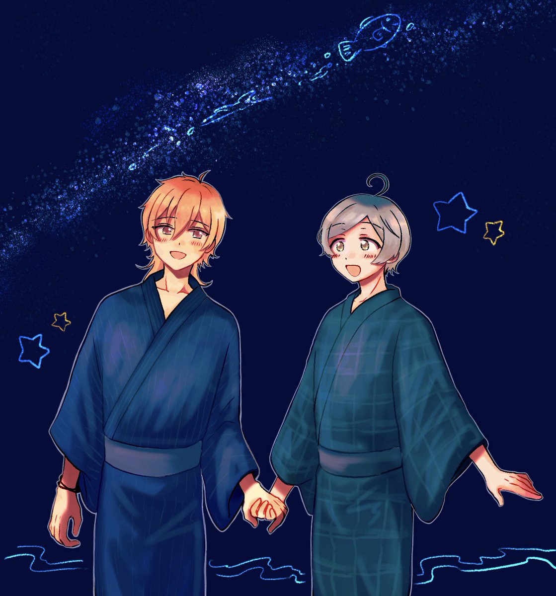 100年前に描いた薫奏置いていきますね🎋🌌