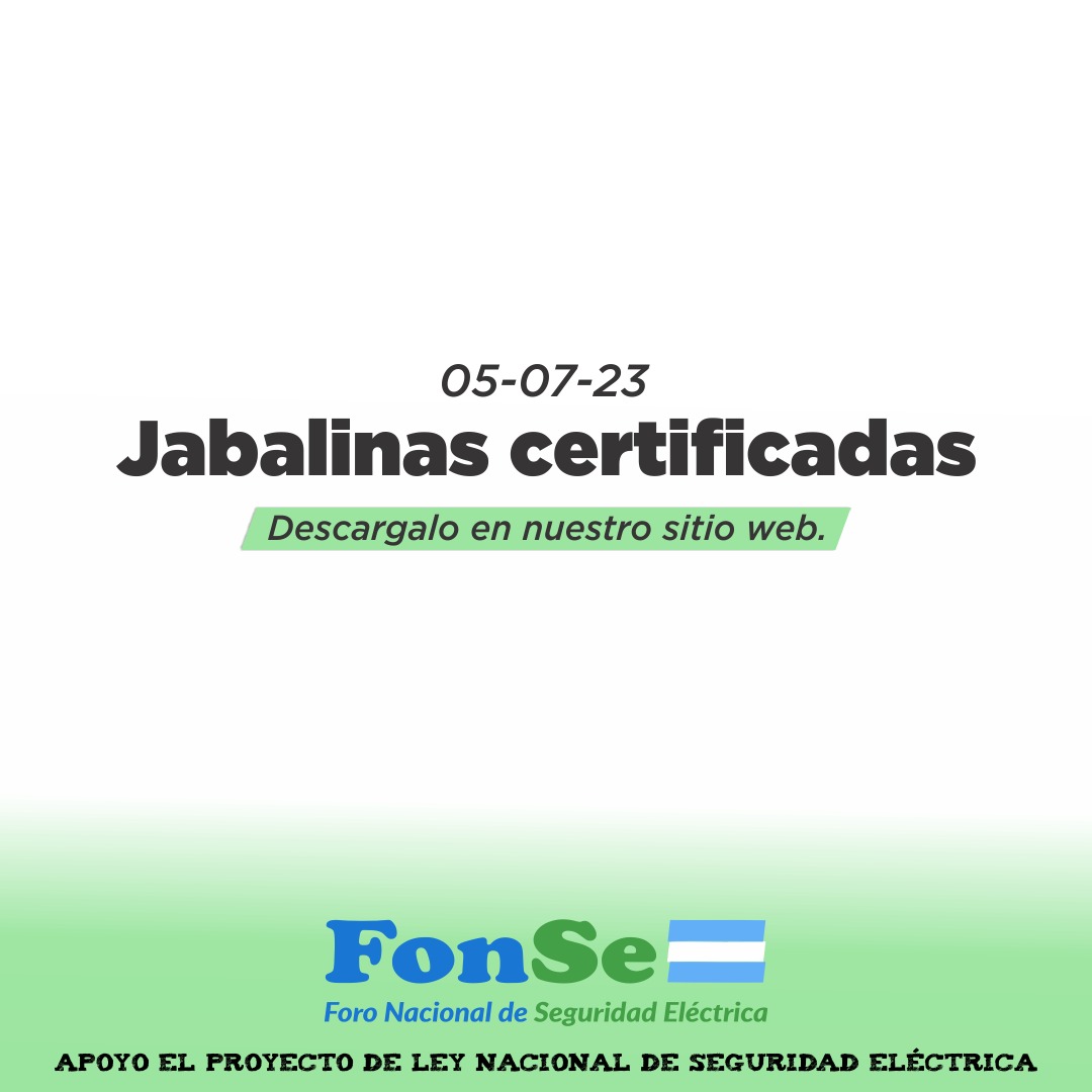 fonseargentina's tweet photo. Listado actualizado al 24/04/23 de #jabalinas certificadas disponible en nuestra web (https://t.co/tyih1AnG3a), en la sección #ProductosCertificados.
Recordar que según la NORMA IRAM 2309 no se certifican jabalinas de largo inferior a 1500 mm . https://t.co/nqKHDxMTg1
