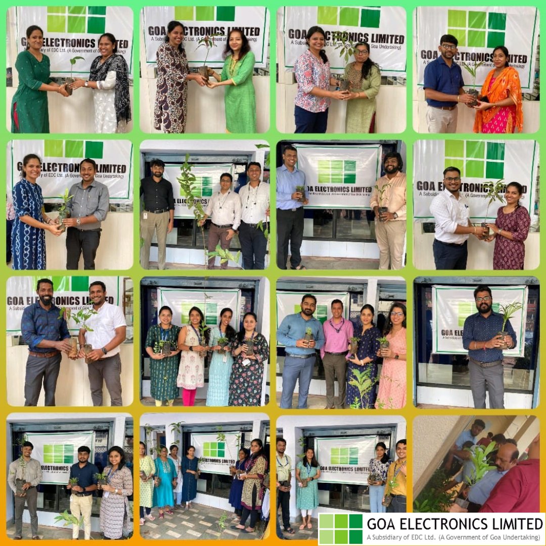 GoaElectronics's tweet photo. Nurturing Our Planet, Growing a greener Goa: GEL Spreads Green Love at Vanamahotsav 2023! Capturing the essence of Vanamahotsav, our dedicated team embraces the power of unity and environmental stewardship. Together,we make a difference, one tree at a time! #GoaElectronicsLimited https://t.co/c7knJ5uCni