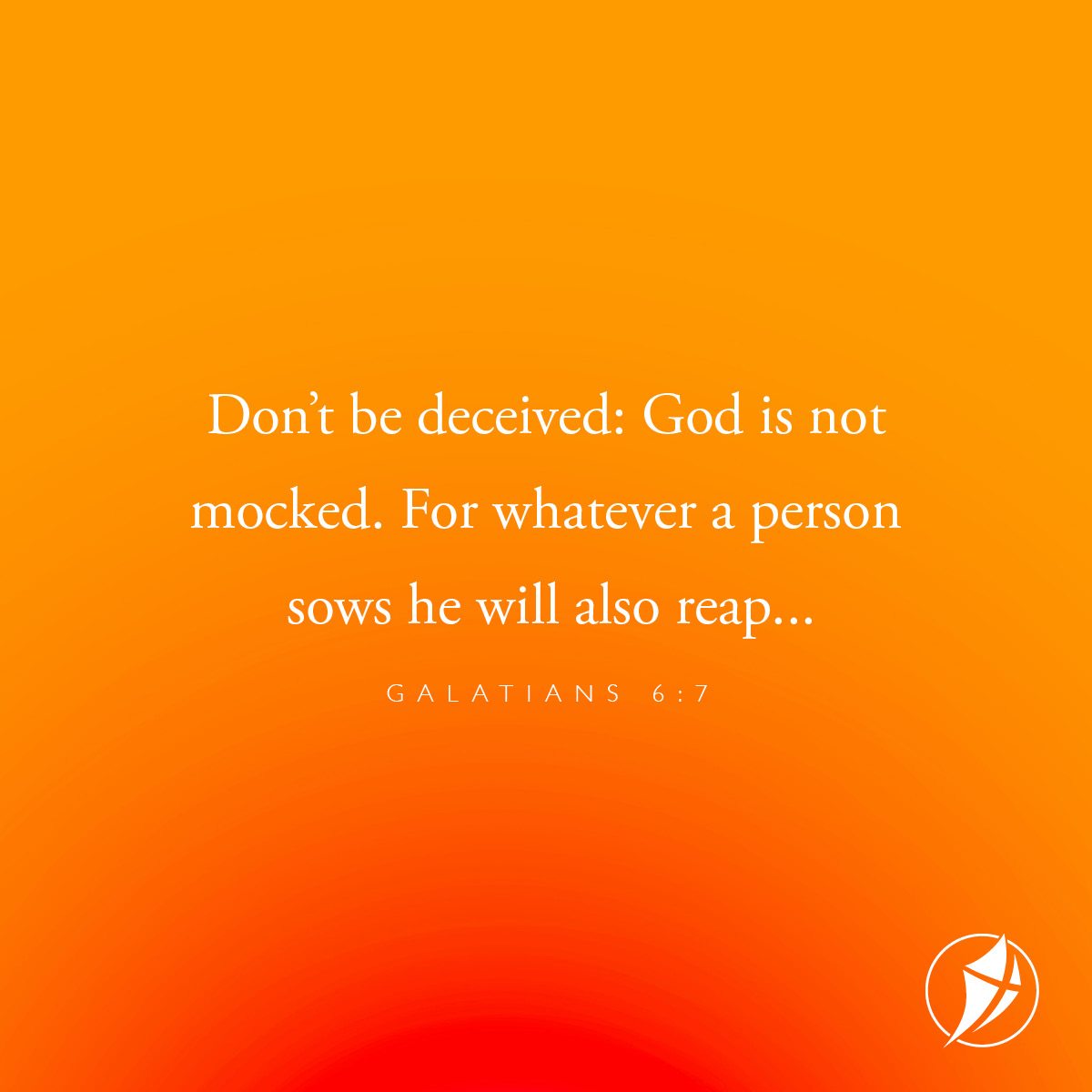 FICM_US's tweet photo. A prayer for today: Lord, guard me from the self-deception of thinking You will always cover for me or pull me out of the jams I get myself into. Help me learn to sow what I hope to reap. https://t.co/A9COuPkRQV