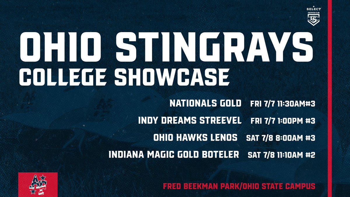 UPDATED Schedule. Games have been pushed back a little due to weather from Thursday. #louisvillesluggerselect #AFstrong