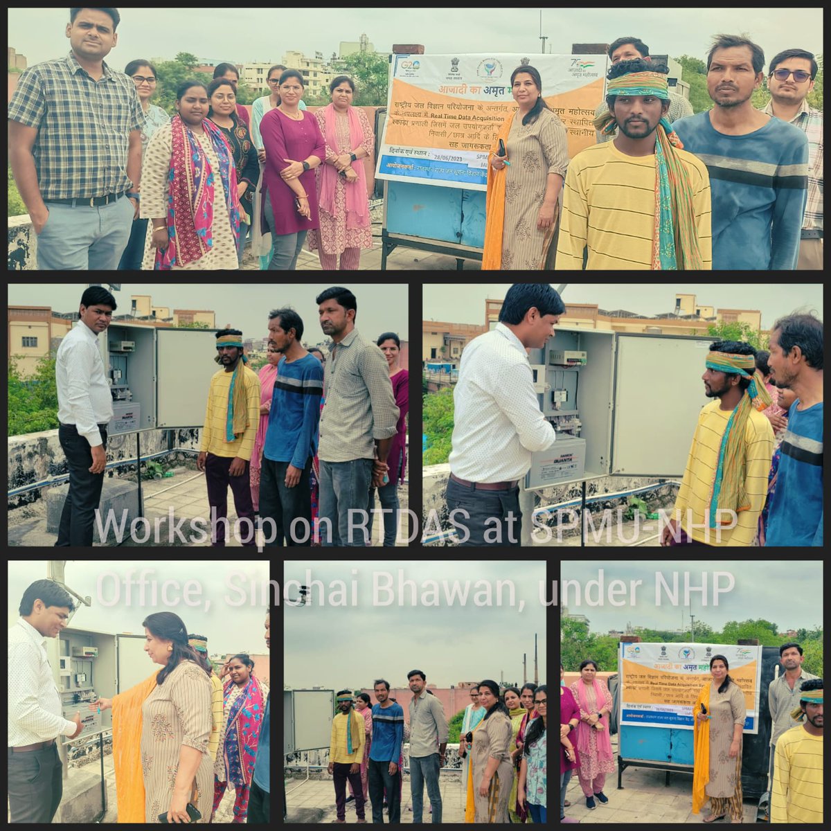 NHPConnect's tweet photo. One-day #workshop under #NationalHydrologyProject on Real Time Data Acquisition System(#RTDAS)at SPMU-NHP office Sinchai Bhawan, for officers of Water Resources Department of #Rajasthan.
#AzadiKaAmritMahotsav
@subodhyadav111
@MoJSDoWRRDGR
@CWCOfficial_GoI
@NIH_Hydrology https://t.co/CEL3S5MGuy