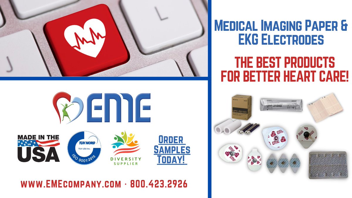 EMECompanyBR's tweet image. EME stocks a large variety of EKG electrodes with different shapes, sizes, types of gel to suit the special procedure that you’re doing. We also stock imaging papers.  Contact us today for best pricing and quick delivery. emecompany.com/contact #EKG #Electrodes #ImagingPaper