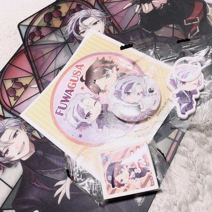 くら寿司にじさんじコラボ(՞ .ˬ.՞)3回当たってふわぐさで喜んだ(՞ .ˬ.՞)⌒♡。. 