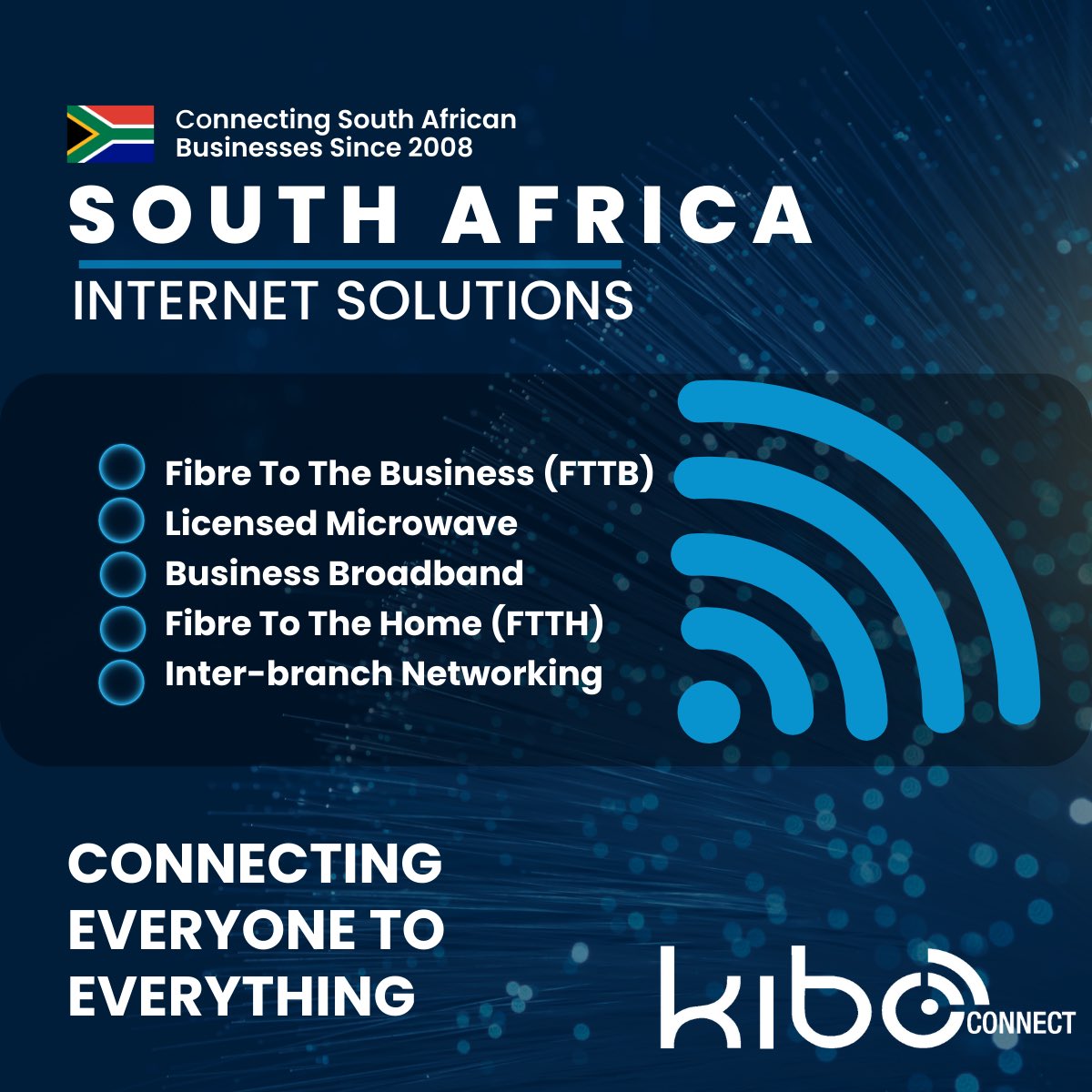 KiboConnect's tweet photo. Connecting everyone to everything – where service, quality, and simplicity redefine the possibilities. ⚡️ Connect. Thrive. Succeed. 🚀 🌐

#quality #service #simplicity #broadband #isp #connectivity #internetserviceprovider #fibre #network #internet https://t.co/kFYmBjdYcM