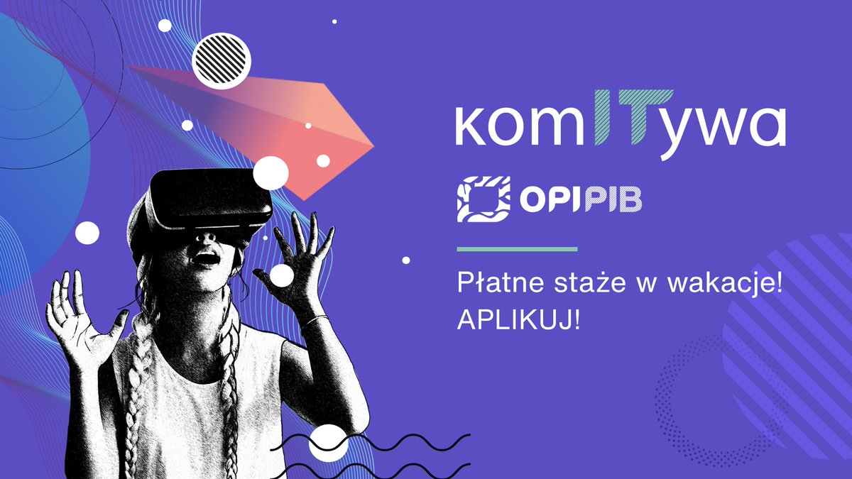 opi_pib's tweet photo. Płatny #staż w #OPI w formie hybrydowej! Trwa rekrutacja do letniej edycji naszego programu KomITywa! W opcji staże dla programistów #JAVA, #Oracle #APEX, #XForms, testerów, analityków danych, projektantów #UX. Więcej: https://t.co/Z3iqHoTC3n https://t.co/LktICJCOgX