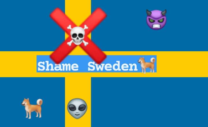 #Shame #sweden #Boycott #swedish 🐕😈👿👹☠️👺👽 #swedishbrand #swedenrockfestival #swedenimages #dogs #warzone #war 🗡️
#condemned #Stop #Islamophobia ⚔️