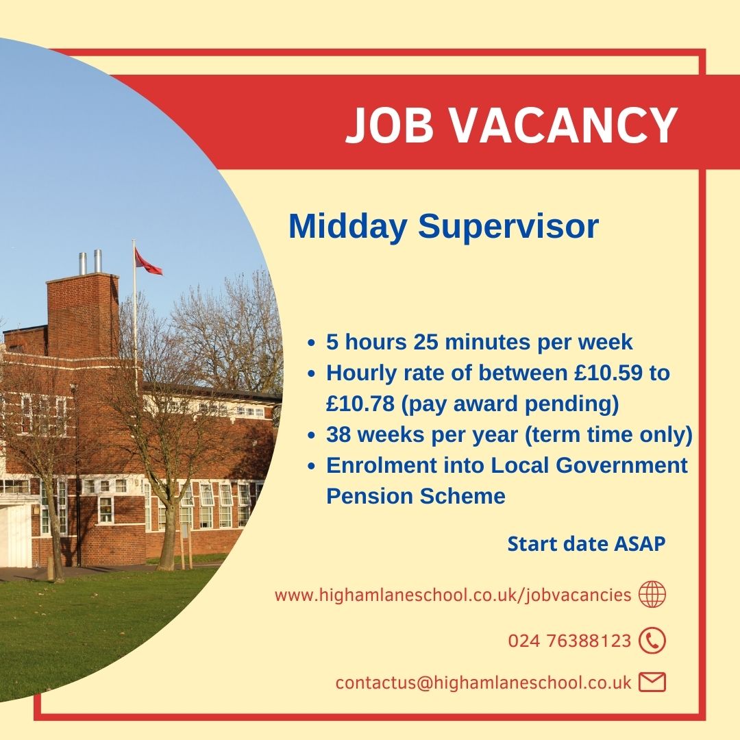 🚨CURRENT JOB VACANCY🚨