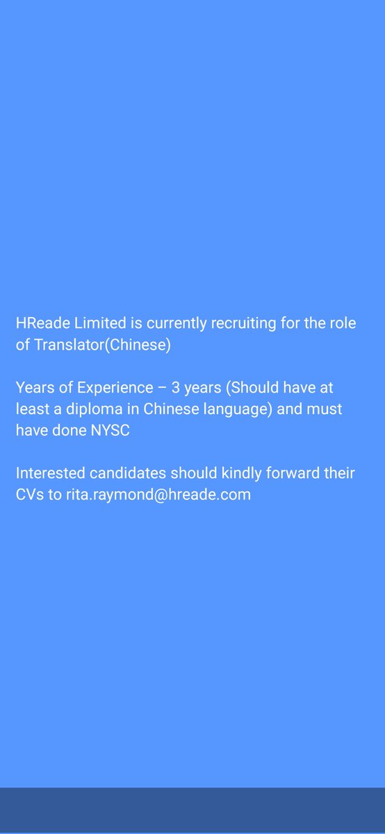 anujesupo's tweet photo. Location is in Ikeja, Lagos ,Nigeria

#Translator #Chinese #Jobs #TalentAcquisition #HumanResources https://t.co/8ic5pM9dTY