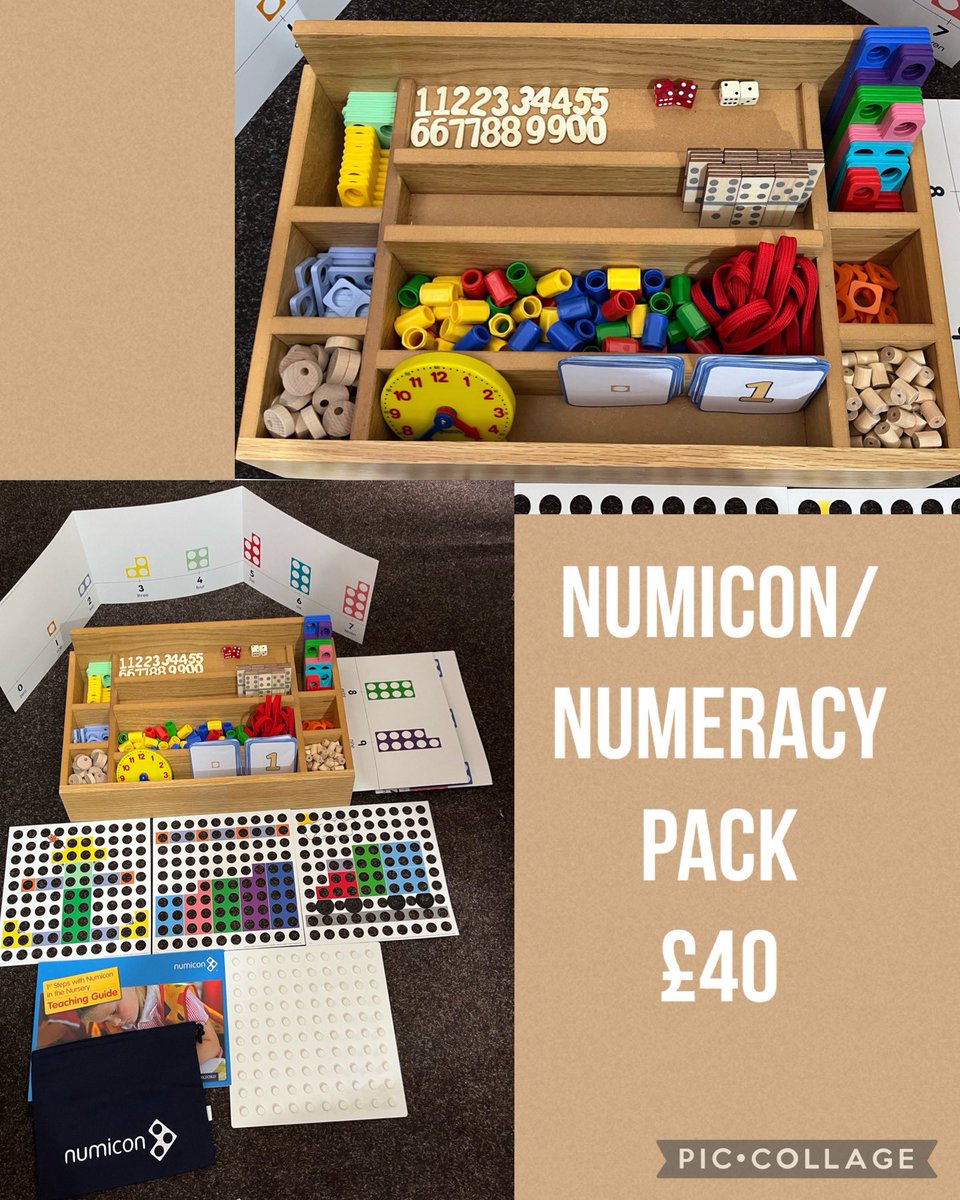 Numicon/ numeracy pack

Just 1 available

£40 

Plus postage £8.70
Sorry UK postage only

Please visit our Facebook page 

facebook.com/profile.php?id…

#Looseparts #childsplay #learning