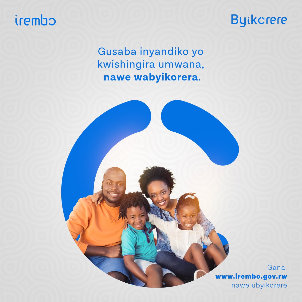 KHitimana's tweet photo. RT @IremboGov: Gusaba inyandiko yo kwishingira umwana #Byikorere.
Gana urubuga rw’Irembo https://t.co/8vRXQSDpFt https://t.co/PYk7kghM1d