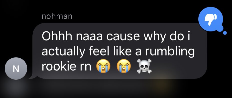 registering for rookie rumble was a mistake