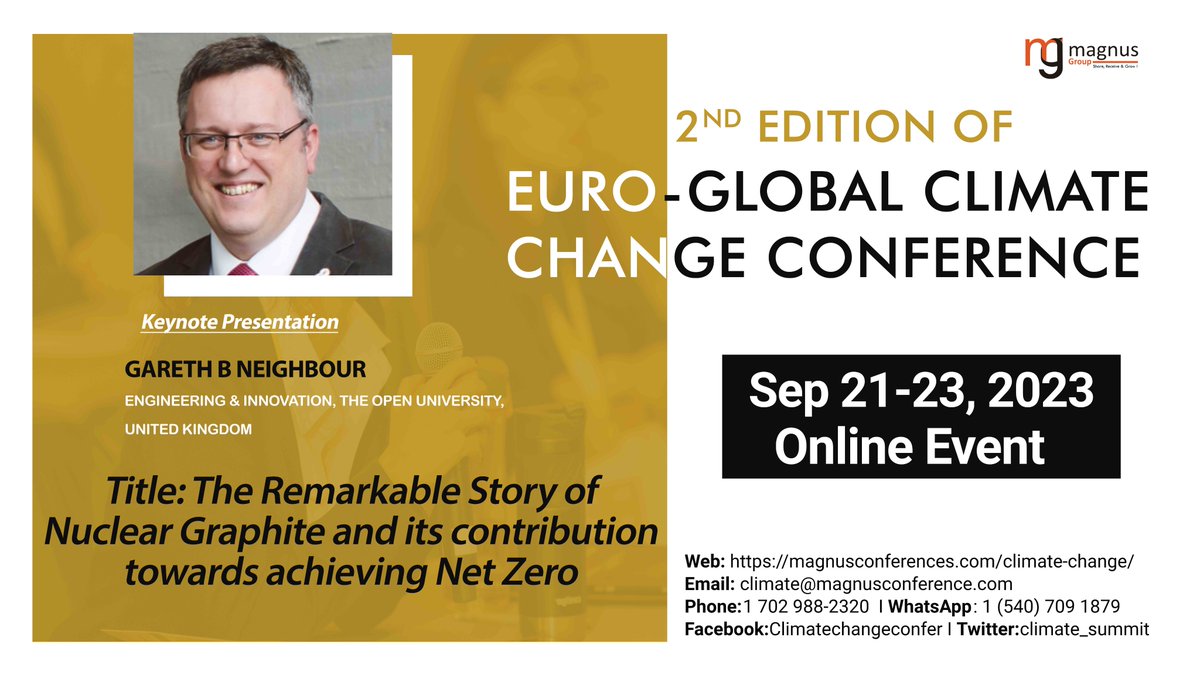 climate_summit's tweet photo. We're honored to announce that @GarethNeighbour from Engineering &amp; Innovation, United Kingdom will be our keynote speaker at @climate_summit. Get ready to be inspired and motivated like never before!
Visit: https://t.co/xZYYmQKbdo
#virtualconference #egccc #climatechange https://t.co/soZ1xQSZRs