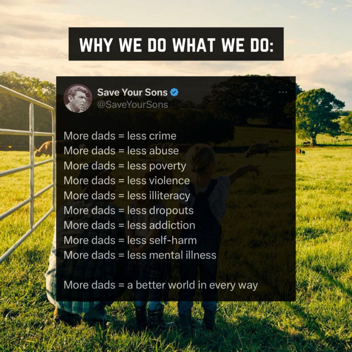 SaveYourSons's tweet image. In your opinion, what’s the main cause of the fatherlessness epidemic?